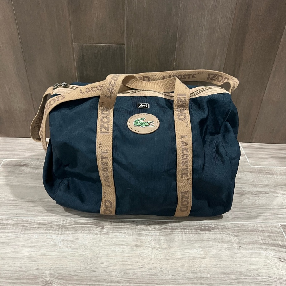 Lacoste Men's Black and Tan Bag